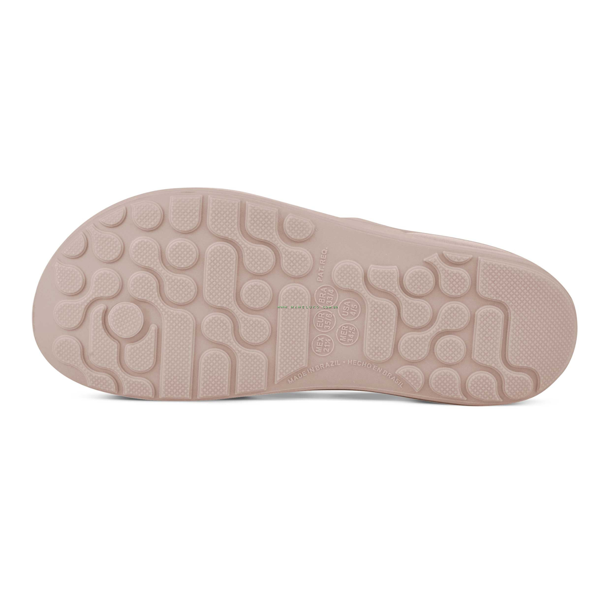 Chinelo Anat Mico Boa Onda Harmon Rose Nude Na Mameluko