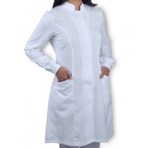 Avental 934 Gabardine Com Gola Padre - Branco Avental 934 Gabardine Com Gola Padre - Branco