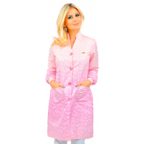 Jaleco Dra.Cherie Estampado Glamour by Dentista só pra Baixinhos - Rosa Jaleco Dra.Cherie Estampado Glamour by Dentista só pra Baixinhos - Rosa