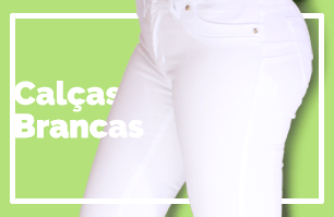 calça branca de brim feminina