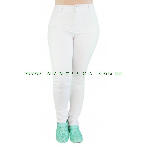 Calça jeans branca feminina sawary sales