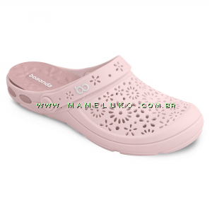 Babuche Boa Onda Nellie Rosa Claro por R$89,90