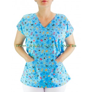 Modelo de store blusa bata