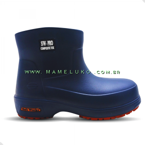 Bota EVA soft works cano curto Imp Azul Marin na Mameluko