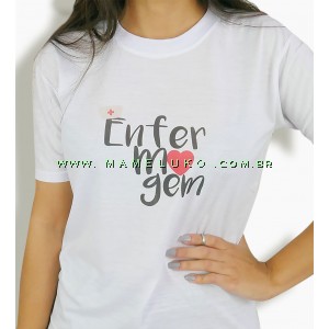 Camiseta branca feminina enfermagem clearance