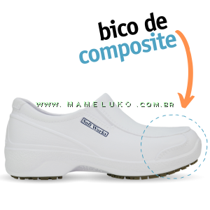 Sapato de segurança branco feminino clearance