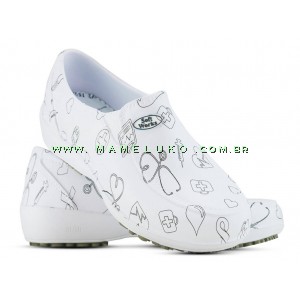 Sapato branco feminino area da saude hot sale