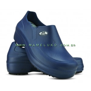 Sapato Fechado Profissional Soft W Azul na Mameluko