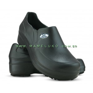 Sapato Fechado Profissional Soft W Preto na Mameluko