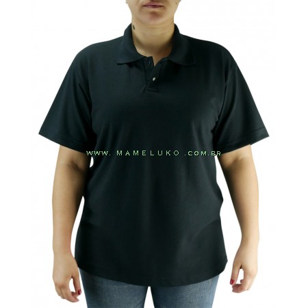 Camiseta Polo Unissex - Preto