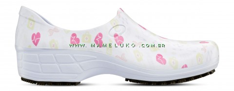Sticky Shoe Feminino - Branco - Estampa Clínica com Amor