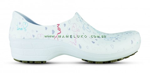 Sapato Sticky Shoes Feminino Estampa Fun - Esteto Love Colorido - Branco 