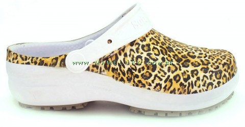 Babuche Profissional Soft Works Estampado - Onça