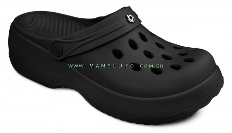 Babuche Bella Boa Onda - Preta