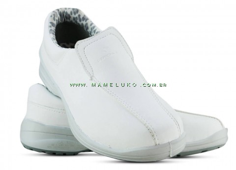 Sapato Microfibra Com Elástico - Branco
