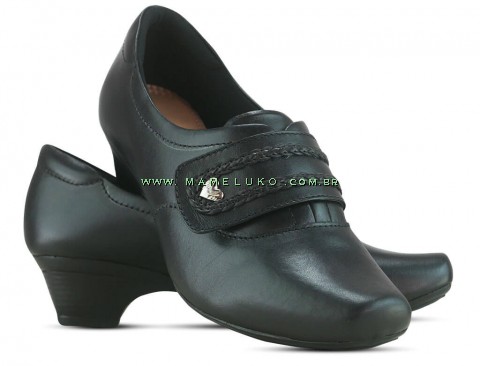 Sapato Neftali 40011 - Preto - Pin Coração