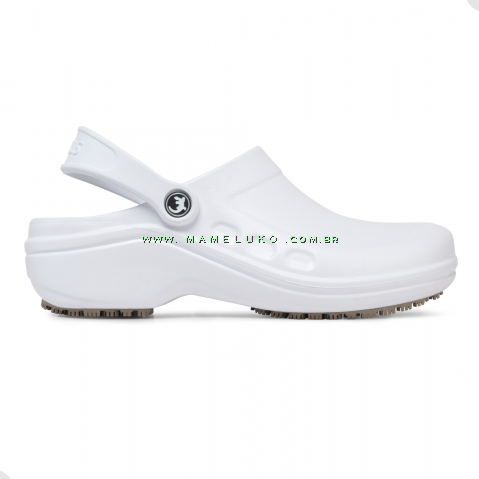 Babuche Antiderrapante Sticky Shoe Unissex Branca 