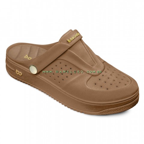 Babuche Boa Onda Urban Feminino - Canela Gold