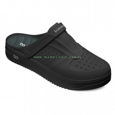 Babuche Boa Onda Urban Feminino - Preto