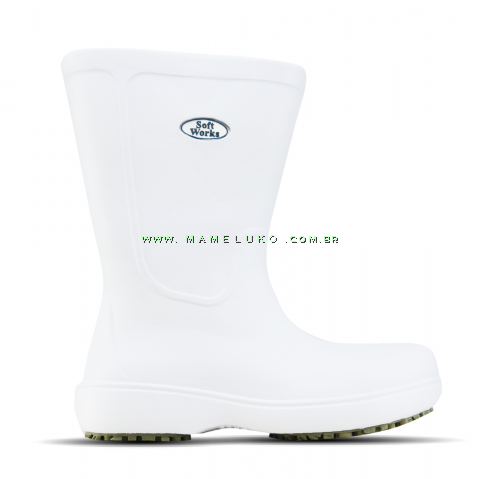 Bota de Segurança com Palmilha Cano Alto Acqua Foot com BICO DE COMPOSITE - Branco