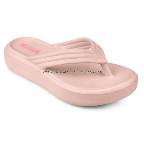 Chinelo Nuvem Anatômico Boa Onda Alana - Rose Nude