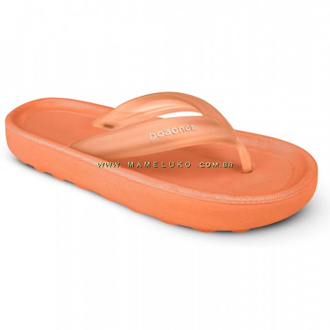 Chinelo Anatômico Boa Onda Luna - Tangerina