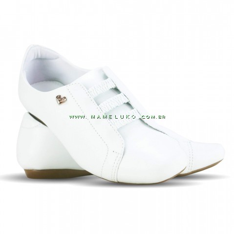 Sapato Neftali Flat 20004 - Branco - Pin Eletro Coração