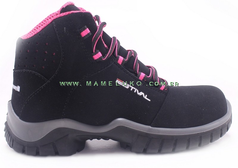 Bota de Segurança Feminino Estiva Preto com na Mameluko