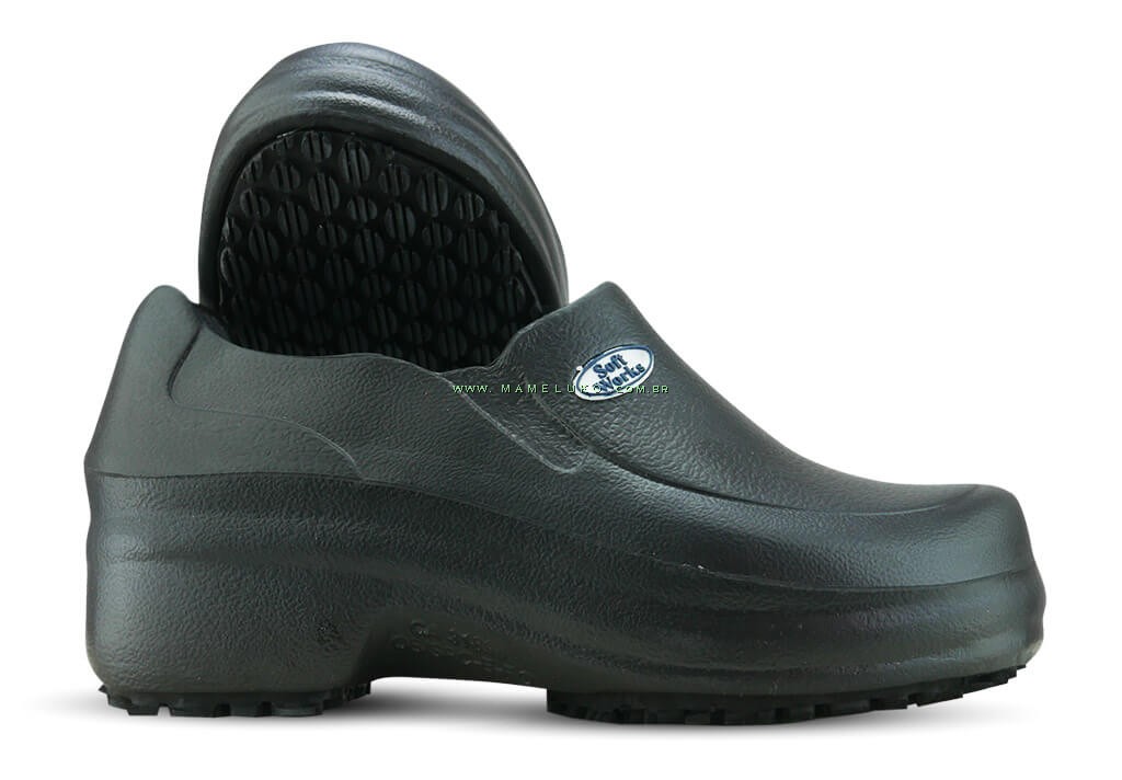 Sapato Preto Fechado Antiderrapant Preto na Mameluko