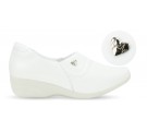 Sapato Anabela Neftali 3411 - Branco com Pin Eletro Coração