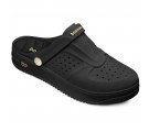 Babuche Boa Onda Urban Feminino - Preto com Dourado