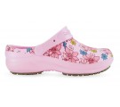 Babuche Profissional Soft Works Estampado Flor Rosa - Rosa