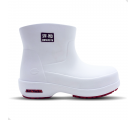 Bota EVA soft works cano curto Impermeável Antiderrapante com Biqueira - Branco