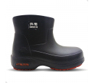 Bota EVA soft works cano curto Impermeável Antiderrapante com Biqueira - Preta 