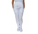 Calça para Trabalho Oxford Com Bolso Frontal - Branca