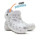 Babuche Profissional Soft Works Estampado Com Palmilha - Cozinha - Branco