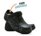 Babuche Profissional Soft Works Estampado Com Palmilha - Cozinha - Preto