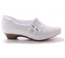 Neftali Sapato Salto Baixo Charme 2 Fitas 3702 - Branco