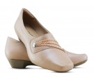 Sapato Neftali Salto Baixo - Mini 38017 - Bege Nude - Pin Esteto Love