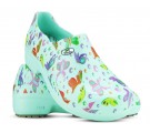 Sapato Profissional Soft Works II Estampado Borboleta - Verde Medicina