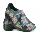 Sapato Profissional Soft Works II Estampado Flor Rosa - Preto