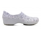 Sapato Sticky Shoes Feminino Estampa Fun - Hospitalar - Branco e Cinza