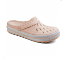 Babuche Boa Onda Star Feminino - Rose Nude/Branco