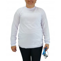 Camiseta Manga Longa Unissex - Branca Camiseta Manga Longa Unissex - Branca