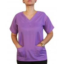Blusa Profissional Oxford Com 2 Bolsos Estilo Scrubs - Roxo Ametista Blusa Profissional Oxford Com 2 Bolsos Estilo Scrubs - Roxo Ametista