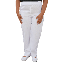 Calça Profissional Oxford Com Bolso Traseiro - Branca Calça Profissional Oxford Com Bolso Traseiro - Branca