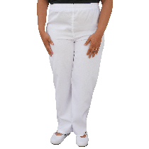 Calça Profissional Oxford Com Bolso Traseiro - Branca