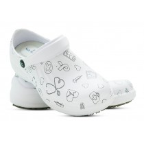 Babuche Profissional Soft Works Estampado Com Palmilha - Área da Saúde - Branco Babuche Profissional Soft Works Estampado Com Palmilha - Área da Saúde - Branco