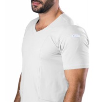 Scrubs Dry Fit Blusa Masculina - Branco Scrubs Dry Fit Blusa Masculina - Branco
