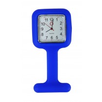 Relógio de Jaleco Silicone Quadrado - Azul Relógio de Jaleco Silicone Quadrado - Azul